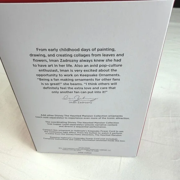 Hallmark Keepsake The Coffin In The Conservatory Haunted Mansion MAGIC NIB - Picture 4 of 6